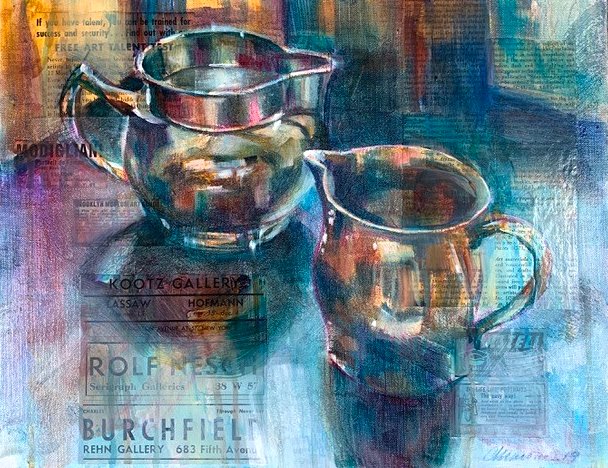 It's a wrap!  Only 2 days left to relish Christine Marohn's gorgeous oil paintings.  Don't miss 'Tarnished Silver' on view now in our front window.

To see more of Christine's work, visit:
ssac.org/gaSpotlight.asp