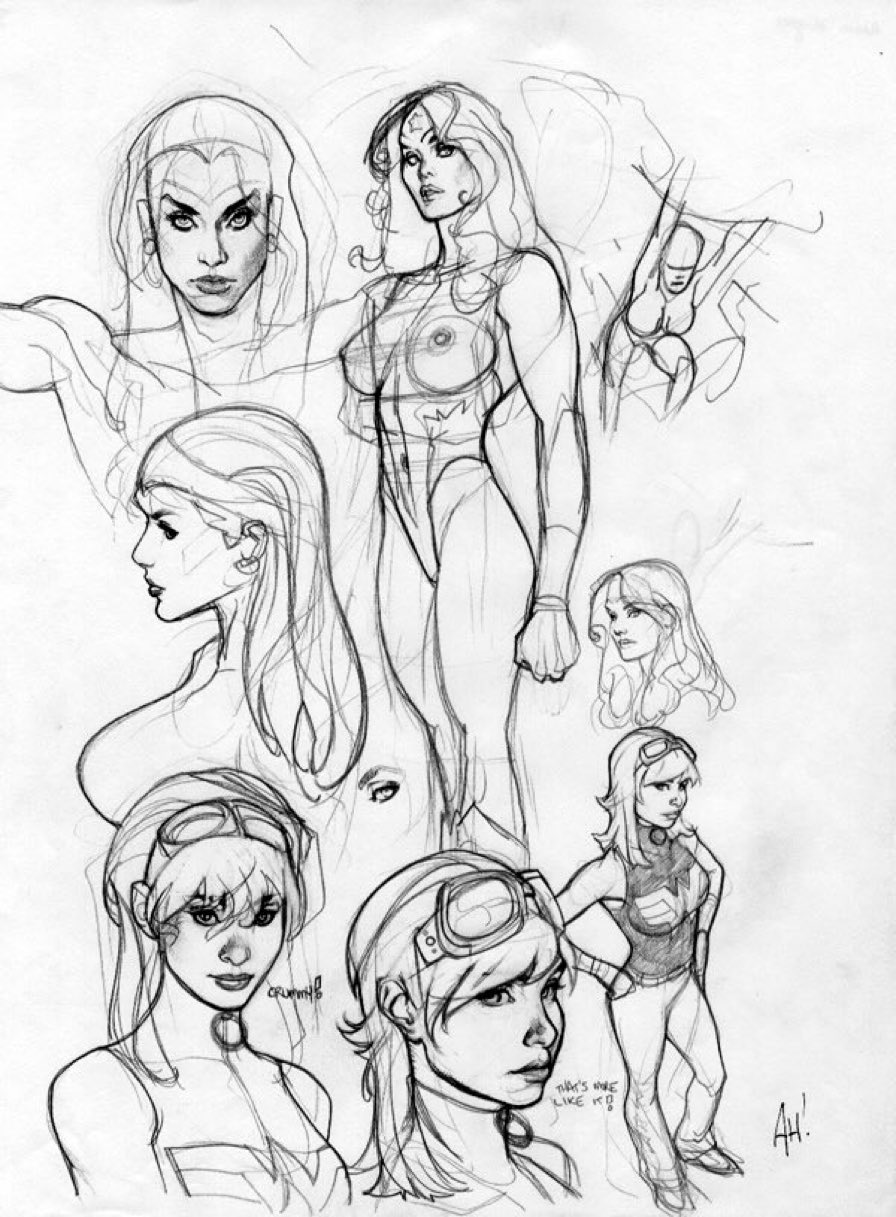 Adam Hughes Sketch