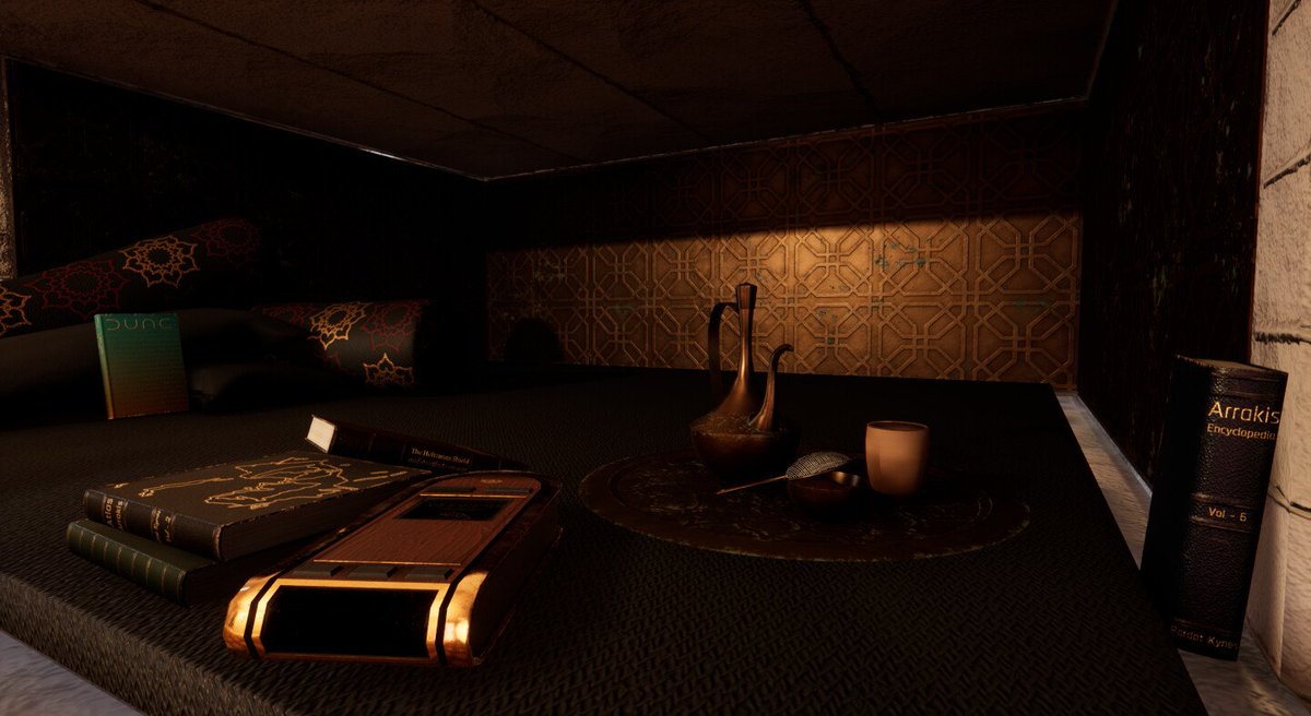 Kovacore's tweet photo. Uploading some of my old work 2/who knows: my most recent finished project. It's my own interpretation of the Arrakeen Palace from Dune, taking inspiration from both the descriptions in the book and most recent film. https://t.co/AQUFDGN5Td