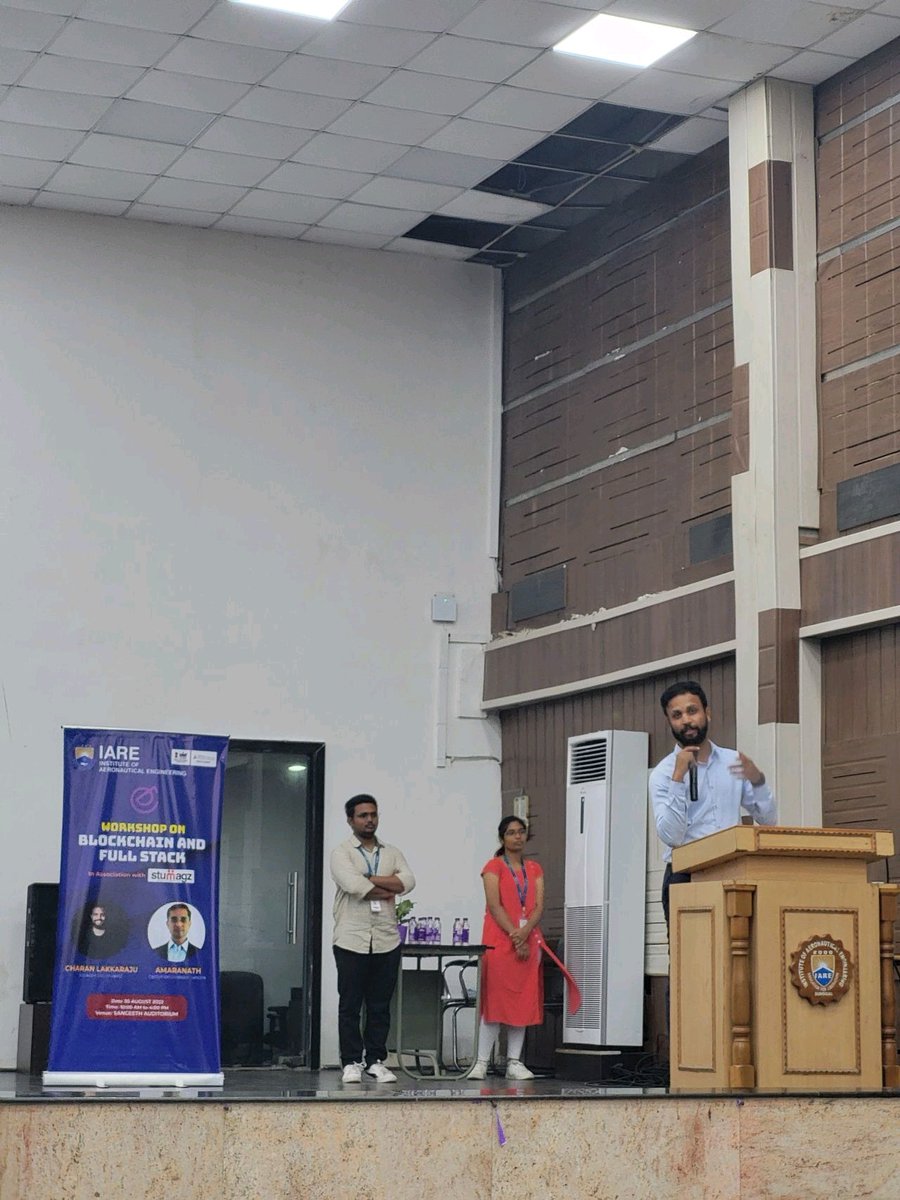 itsvells's tweet photo. We (@edam_iare) hosted a Blockchain Workshop at our college which was a great success. 
But something that keeps me thinking is the speech given by @charanfunda 
I am glad that it inspired me.

Later that evening got the opportunity to join the #communityconnect at @THubHyd. https://t.co/C988KVL8kN