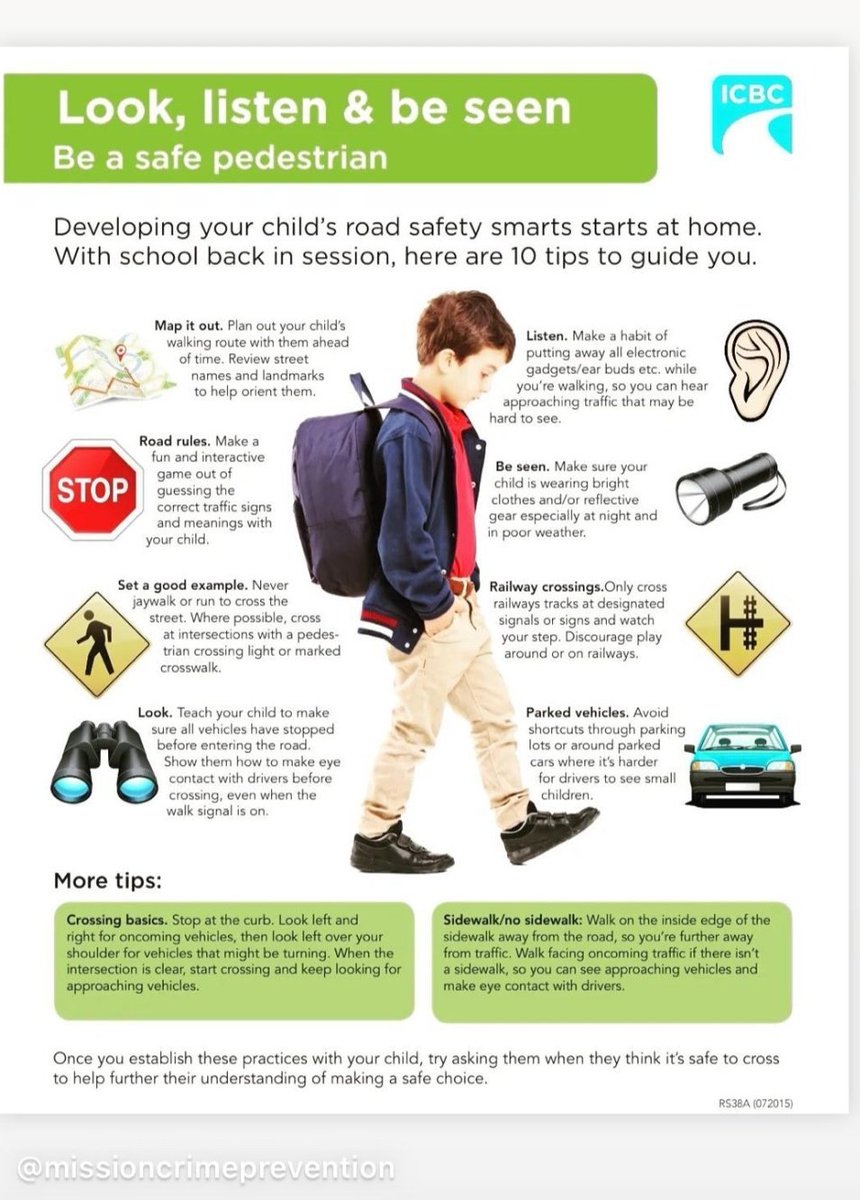 Pedestrian safety with your kids: