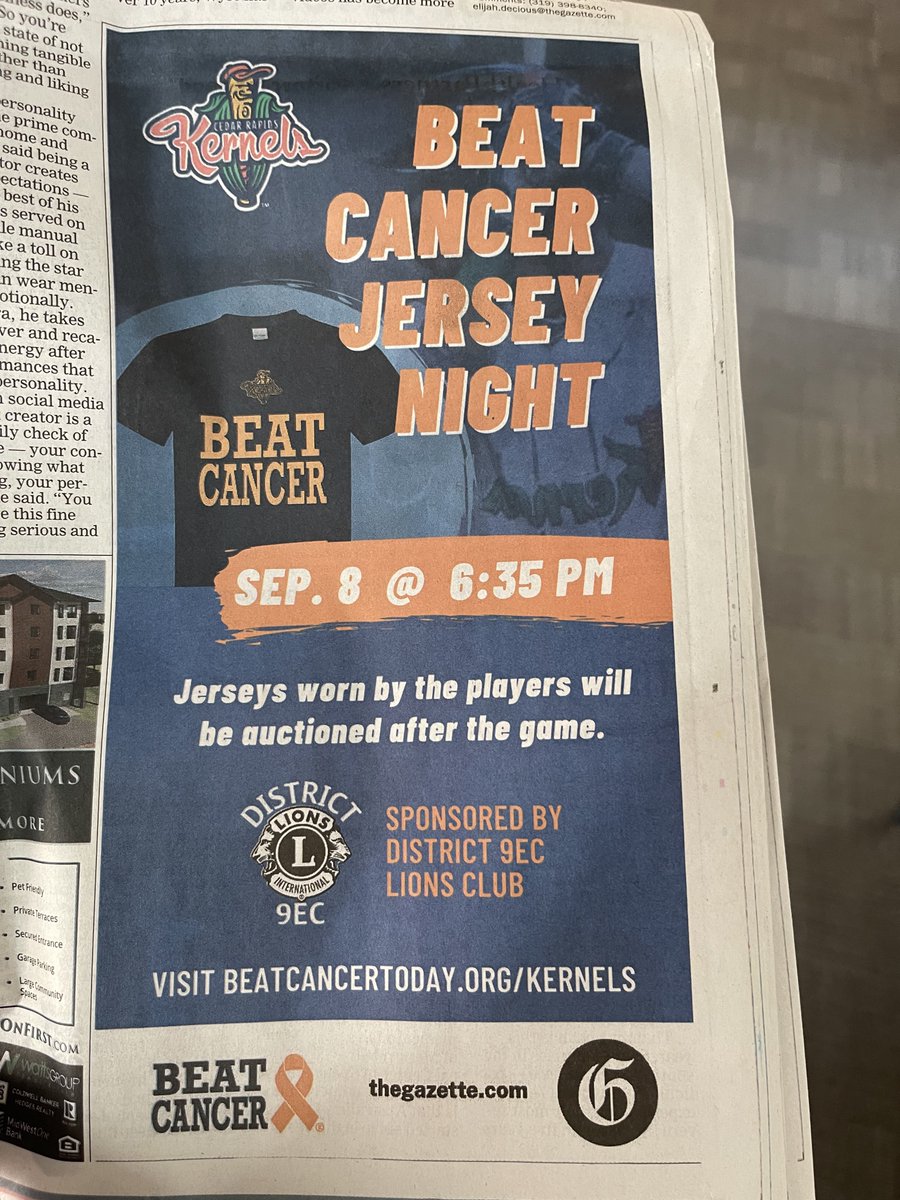 beatcancer's tweet photo. We are so appreciative of @gazettedotcom for being such a great media sponsor for Beat Cancer. Looking forward to seeing everyone at the Beat Cancer Jersey Night next week! #beatcancer https://t.co/fvx3TG3MGu https://t.co/4SSsYNdQK3