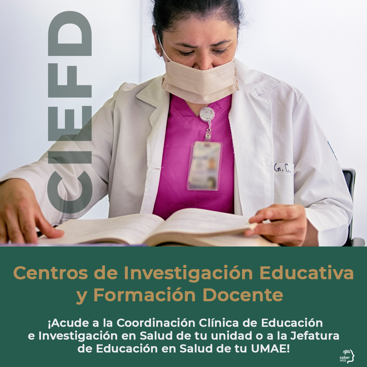 Saber_IMSS's tweet photo. ¿#SabíasQue puedes colaborar con los #CIEFD para hacer investigación en el área de educación y humanidades en #salud? ¡Conoce y contacta tu centro más cercano! Encuentra las ubicaciones en la siguiente liga: https://t.co/P3iSQGWeu1 https://t.co/EdvvzzKIOv