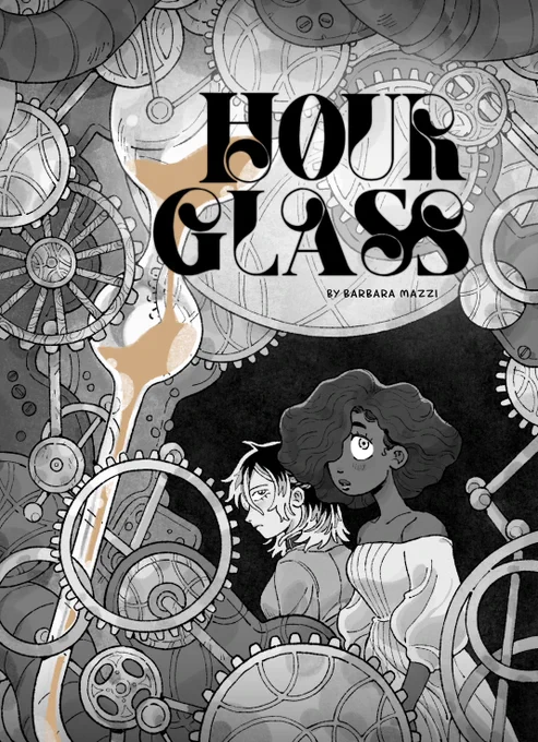 Just submitted my comic HOURGLASS ⌛️✨ to @SBComicsFair so it's time for the cover reveal... get ready for 99 pages of gears, gears and even MORE gears coming this october ⏰ 