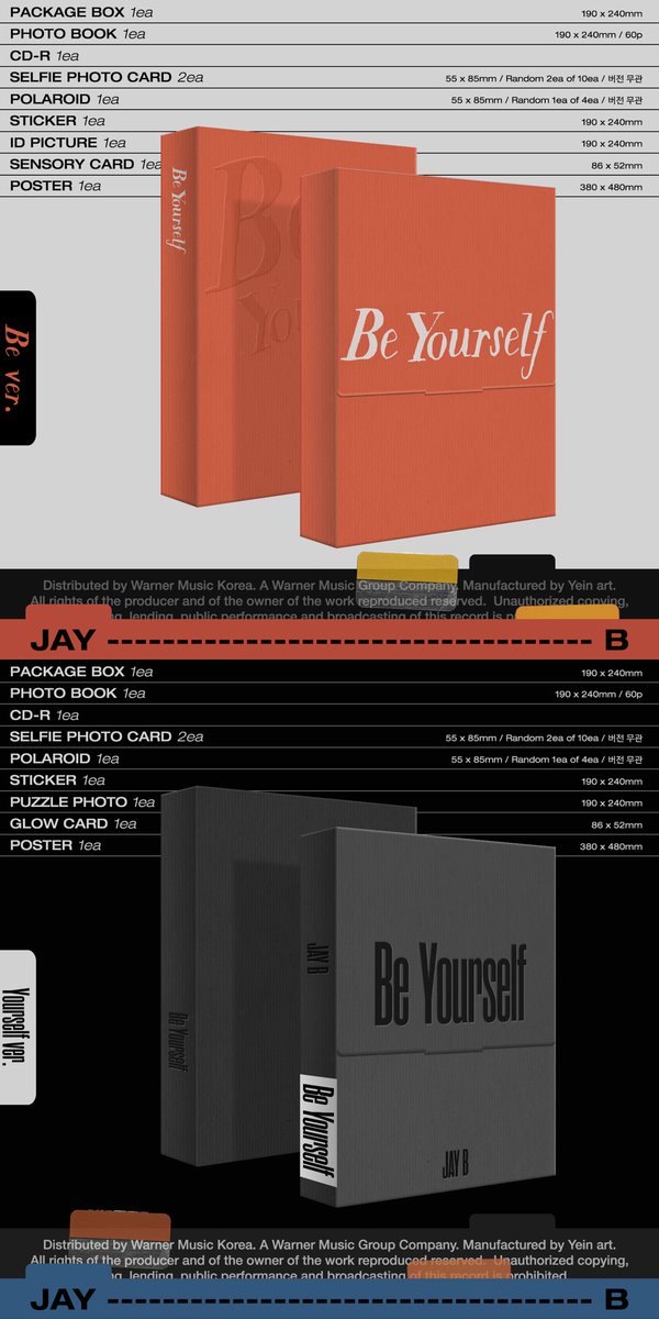 Pre #JAY B - 2ND EP ALBUM [Be Yourself] 

🖤Random Ver. 590.-
🖤Be Ver. + Yourself Ver. 1160.-
🎁Ktown4u Benefit:Photocard 1 out of 2
✈️รวมภาษี ems กลับไทย
📦ส่งเริ่มต้น 50.-
💌DM

❌ปิดรับ 18/9 

#ตลาดนัดgot7 #ตลาดนัดเจบี #ตลาดนัดJB #ตลาดนัดอากาเซ่ #ตลาดนัดอากาเซ