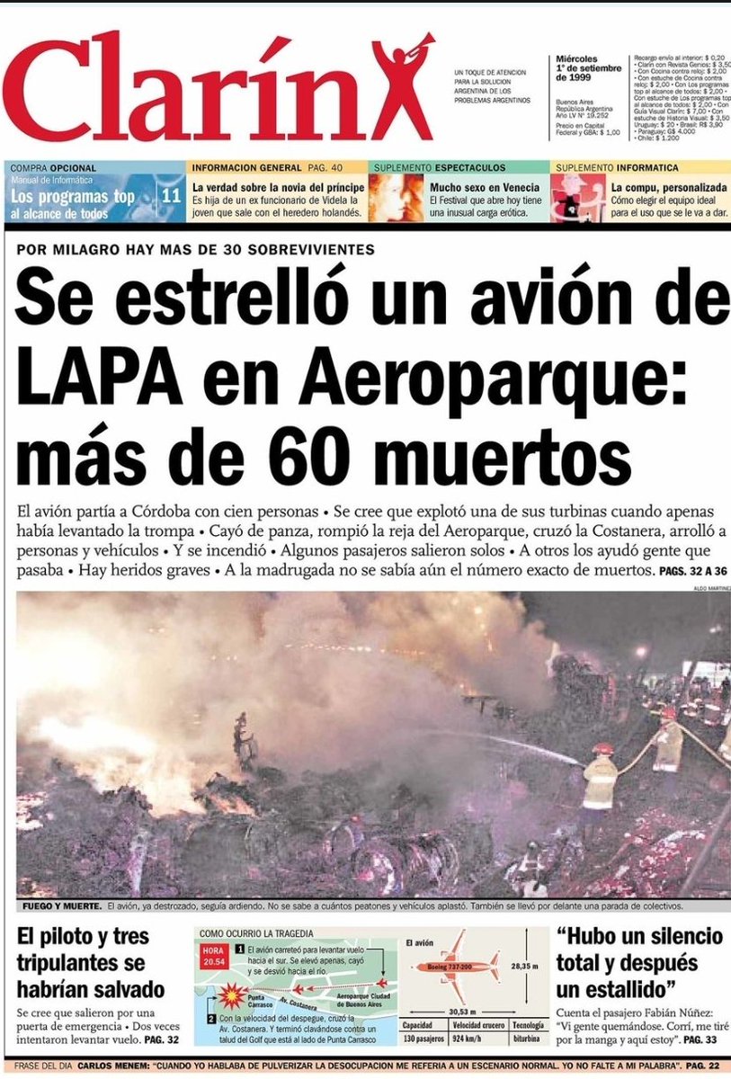 PostaAero's tweet photo. #NoOlvidar:
se cumplen hoy 23 años de la #tragediadeLapa, en la que murieron 63 personas.
La seguridad operativa no puede ser "low cost".
Y la precarización laboral deteriora la seguridad en vuelo.
#apa #apla #upsa #apta #somositf #anac #lowcost #aa2000 #RevolucionDeLosAviones https://t.co/2TpwxwL4ww