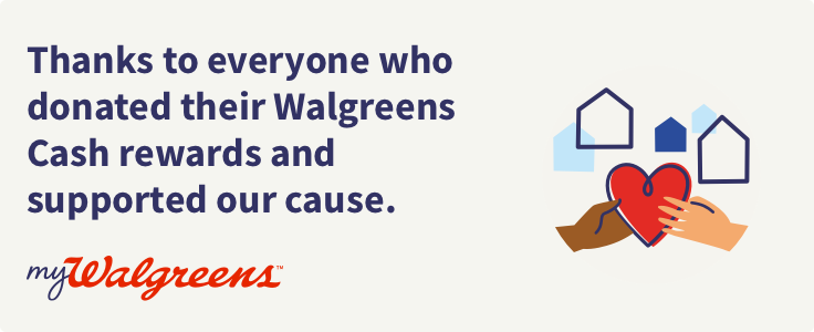 Today is last day to designate your myWalgreens cash rewards to Tanager Place. To learn more, visit walgreens.com/mywalgreens. We are so grateful for your support!