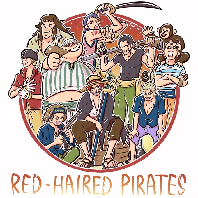 赤髪海賊団!#シャンクス#OP_FILMRED#ONEPIECE↓メイキング動画です 