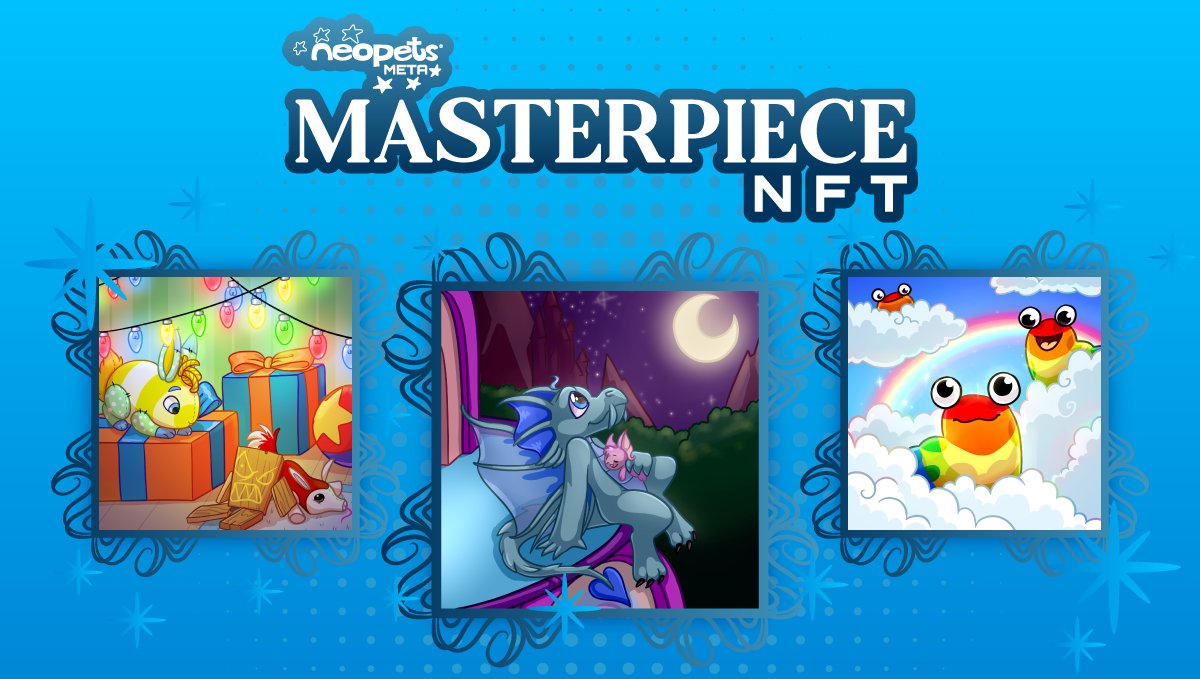 NeopetsMeta's tweet photo. Proudly introducing...The Masterpiece #NFT Collection!🎉

What makes it so special?
🔹1,000 NFTs collection
🔹Exclusive to community contributors and campaign winners
🔹Can be used as in-game assets🖼️

Post a reaction video of our games now and get a chance to win one👇🏻 https://t.co/WlV9VFIlTX