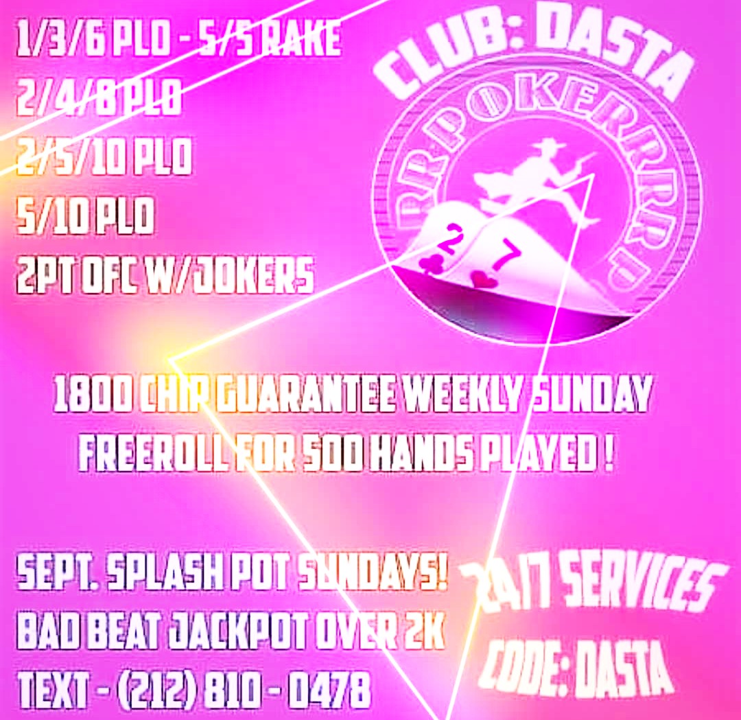 ClubDasta's tweet photo. CODE. DASTA - POKERRRR2
↠𝟭/𝟯/𝟲 𝗣𝗟𝗢- 𝟱/𝟱 𝗥𝗔𝗞𝗘
↠𝟮/𝟰/𝟴 𝗣𝗟𝗢
↠𝗦𝗣𝗟𝗔𝗦𝗛 𝗣𝗢𝗧 𝗦𝗨𝗡𝗗𝗔𝗬𝗦!
↠𝗕𝗔𝗗 𝗕𝗘𝗔𝗧 𝗝𝗔𝗖𝗞𝗣𝗢𝗧 𝗢𝗩𝗘𝗥 𝟮𝗞
🏁↠ Text - (212) 810 - 0478↞🏁
🏁 Live Balance Tracker &amp; Data Blacklist 
↞ #REDEMPTION #DASTA #POKERRRR2 #PRKAYZ ↠ https://t.co/6IXEG6fyMB