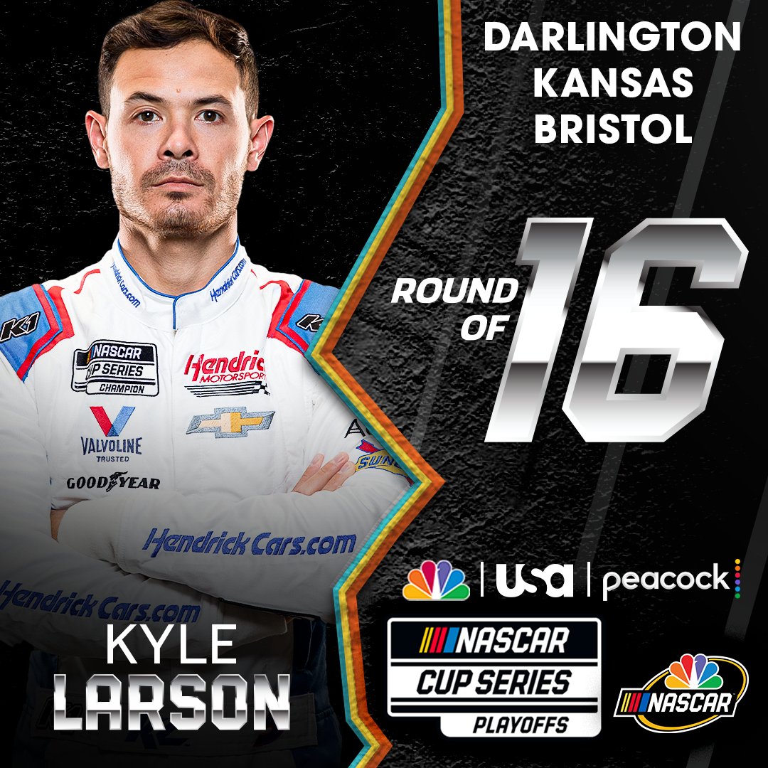 RETWEET if you think <a href="/KyleLarsonRacin/">Kyle Larson</a> will win the <a href="/NASCAR/">NASCAR</a> Cup Series championship.

The #NASCARPlayoffs begin at <a href="/TooToughToTame/">Darlington Raceway</a>, Sunday at 6P ET on @USA_Network.