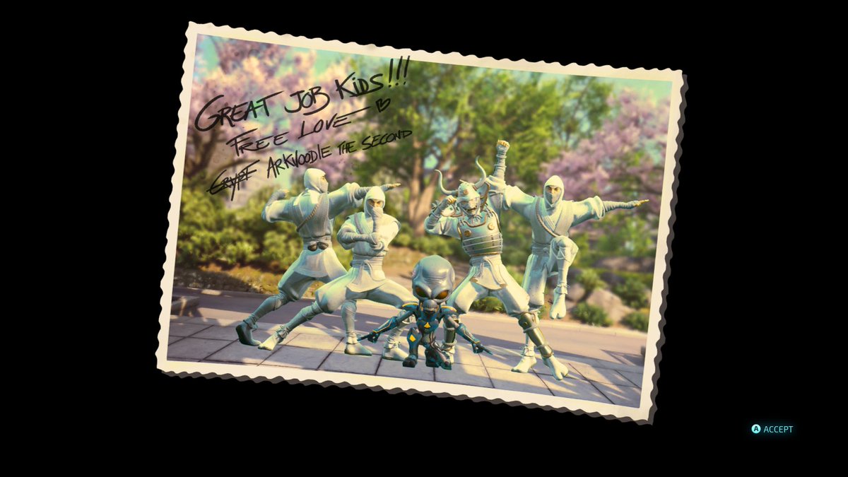 Cosmocodile's tweet photo. Day 2 of playing DAH 2.
I regret nothing and I am really enjoying this game~
But I came across a bug with the Gene blender, it unlocked the takoshima parts of the blender then after revenge of the ninja they locked again. Anybody else having this?
#DestroyALLHumans2 #DAH2 https://t.co/ir9laDcxQx