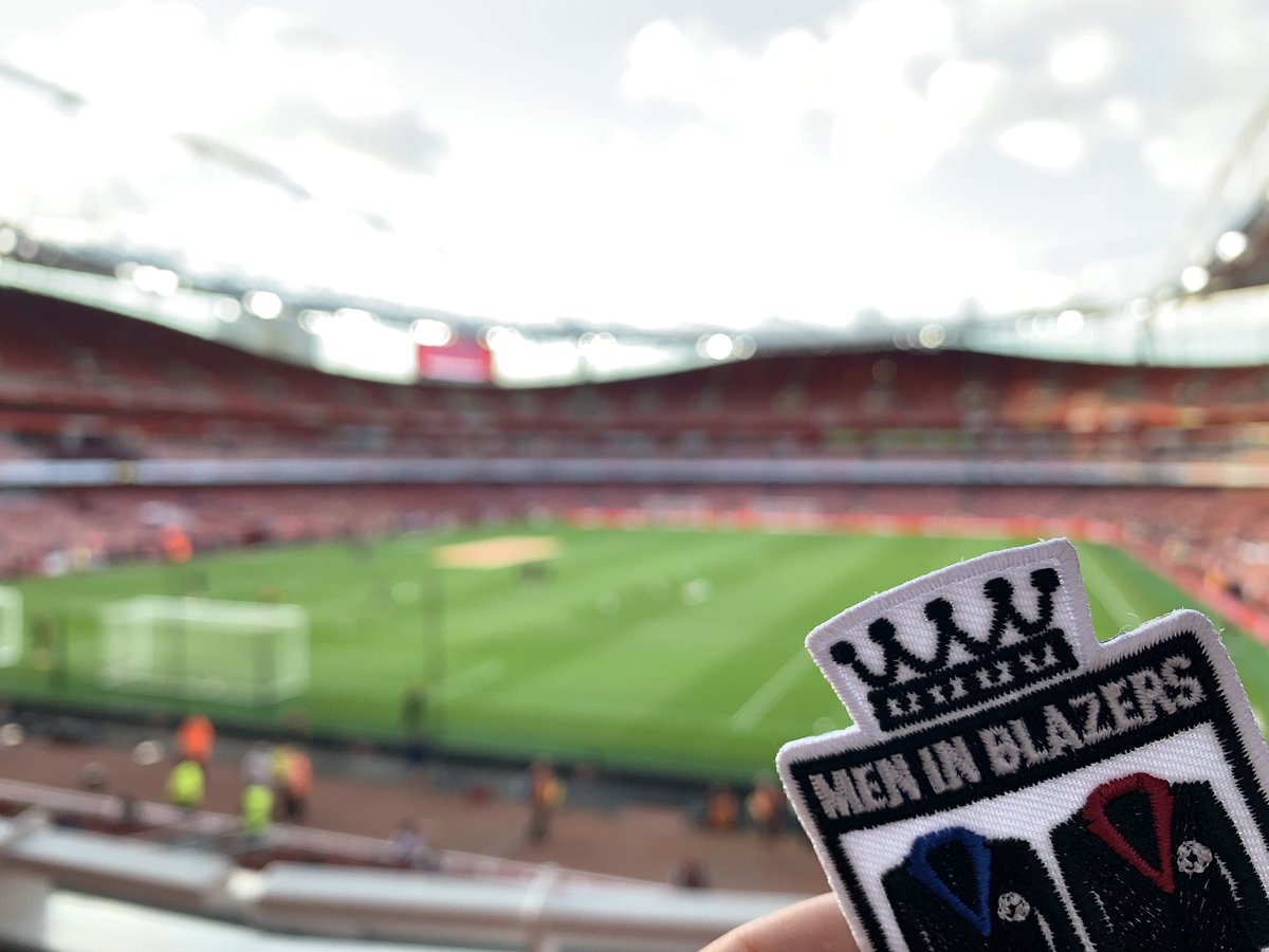 chris3edwards's tweet photo. .@MenInBlazers #PatchAtThePark Doing the double with a visit to @Arsenal for this clash with Villa. Here primarily for those @headdturnerr warmups. #NERevs https://t.co/rFhQVmOYr4