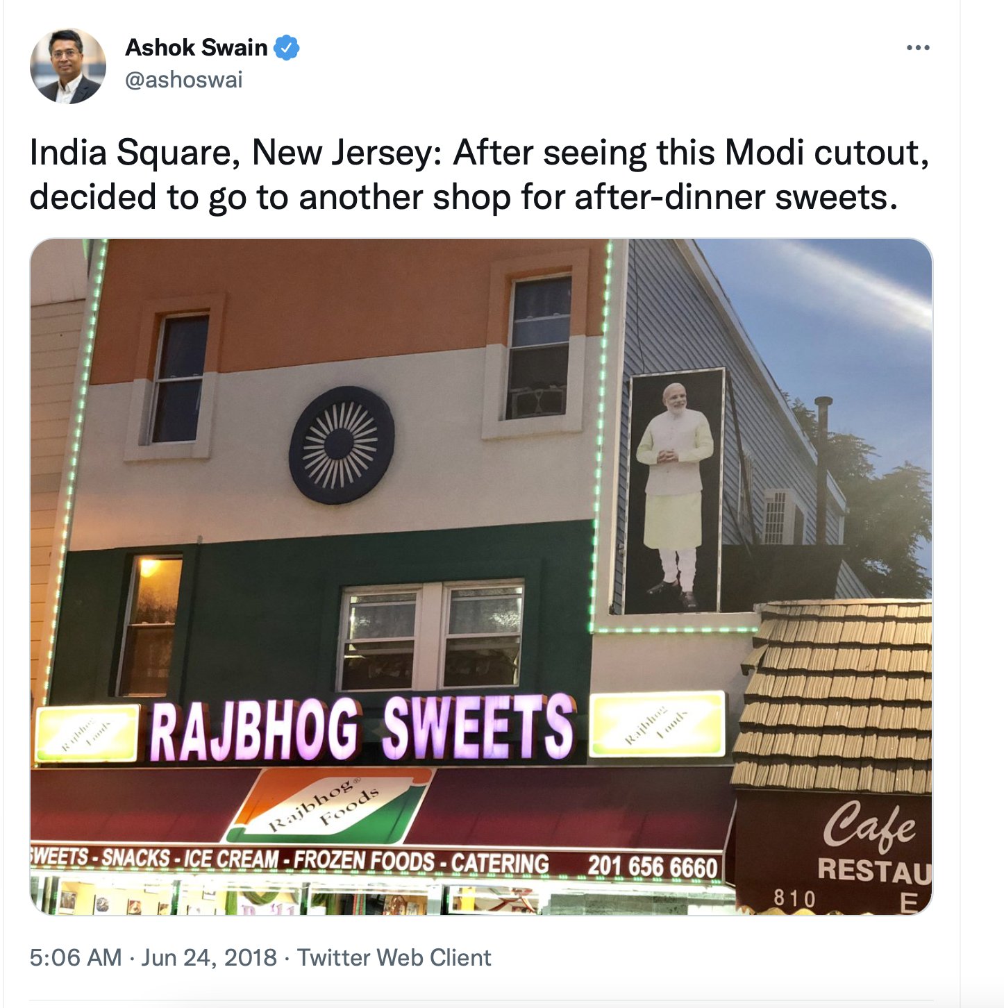 Ashok Swain on Twitter "Due to massive criticism, the Indian Business