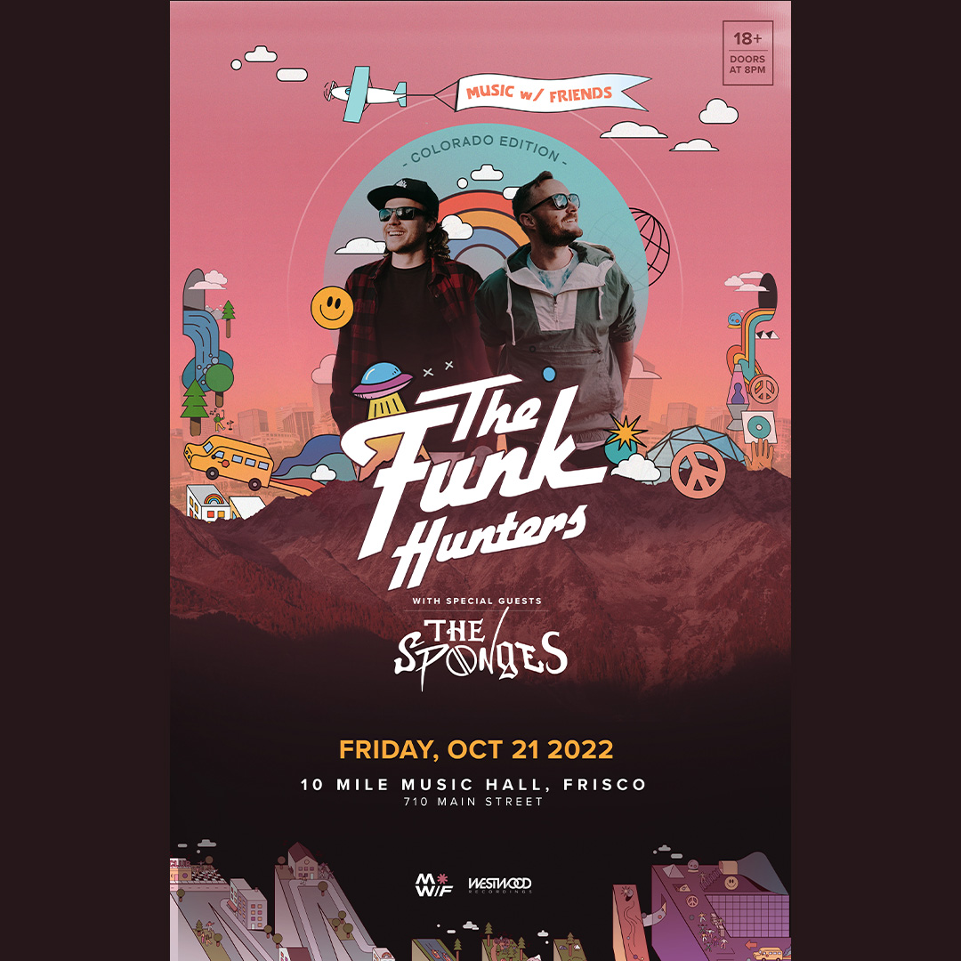 PartyGuruUS's tweet photo. ❄️🎵 SHOW ALERT! 🎶❄️

Join us Friday, October 21st for @thefunkhunters  w/ @THESPONGES  at 10 Mile Music Hall!

Tickets 🎟️: - https://t.co/cCtICWLZNK 

#thefunkhunters #10milemusichall #breckenridge https://t.co/9yHlO9hgu4