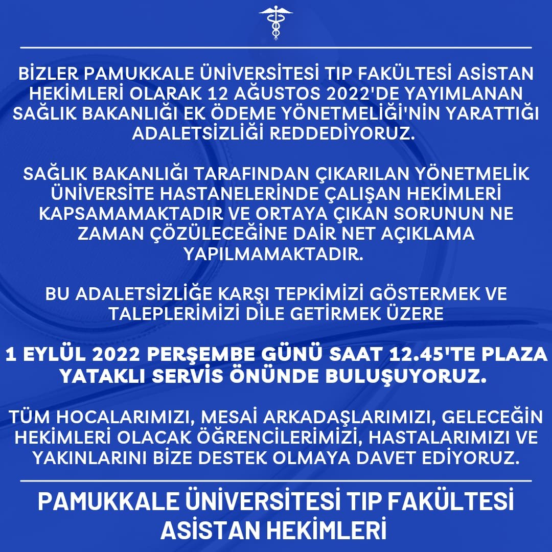 hekim_asistan's tweet photo. Yarın yurdun dört bir yanından asistan hekimler seslenecek.

#yökyarınbildiriyidinle 
@suayipbirinci @tcbestepe @tufantukek @drfahrettinkoca @tcbestepe @fazilkasap @erolozvar https://t.co/mC2tZTSWGZ