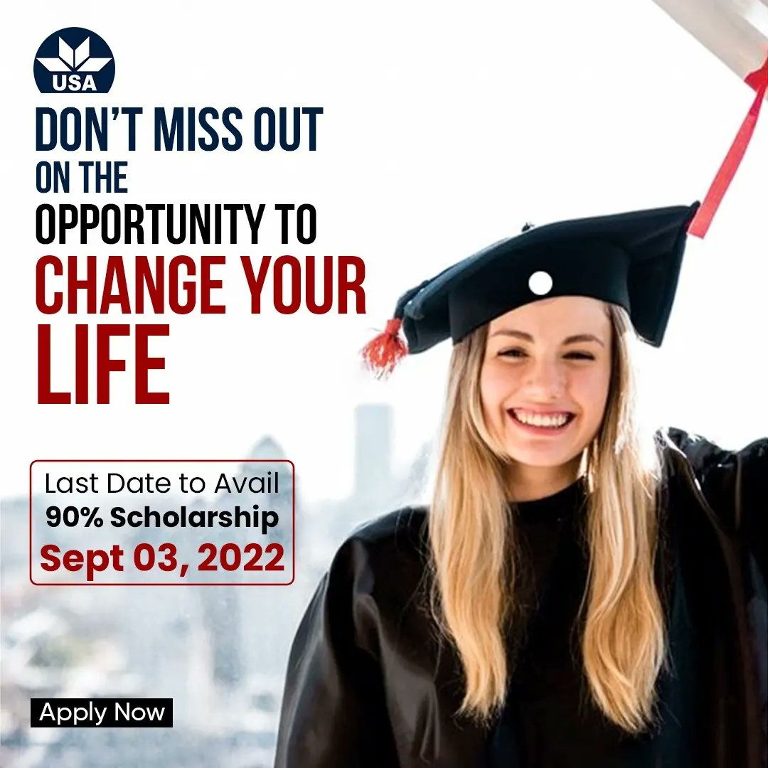 Mani36346967's tweet photo. Be a part of learning environment.
Last date : 3 September.
@USALahore 
#USAadmissions 
#90percentscholarship 
@ImranKhanPTI https://t.co/LWCR42GLHp