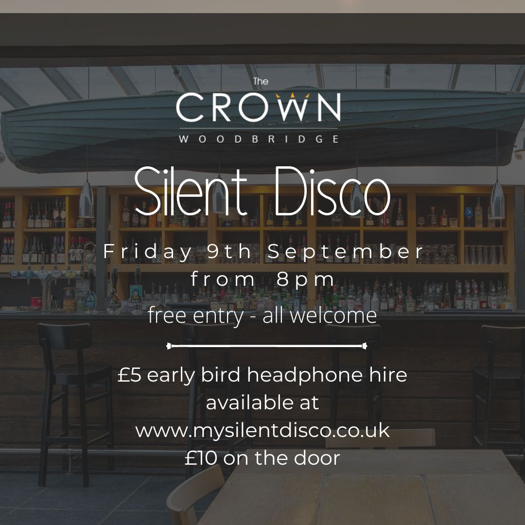 \\ Silent Disco //

🎶 Join us on Friday 9th September from 8pm

All welcome - free entry

Headphone hire is available in advance at mysilentdisco.co.uk at £5, or £10 on the door, ID required for hire

The bar will be open all evening!