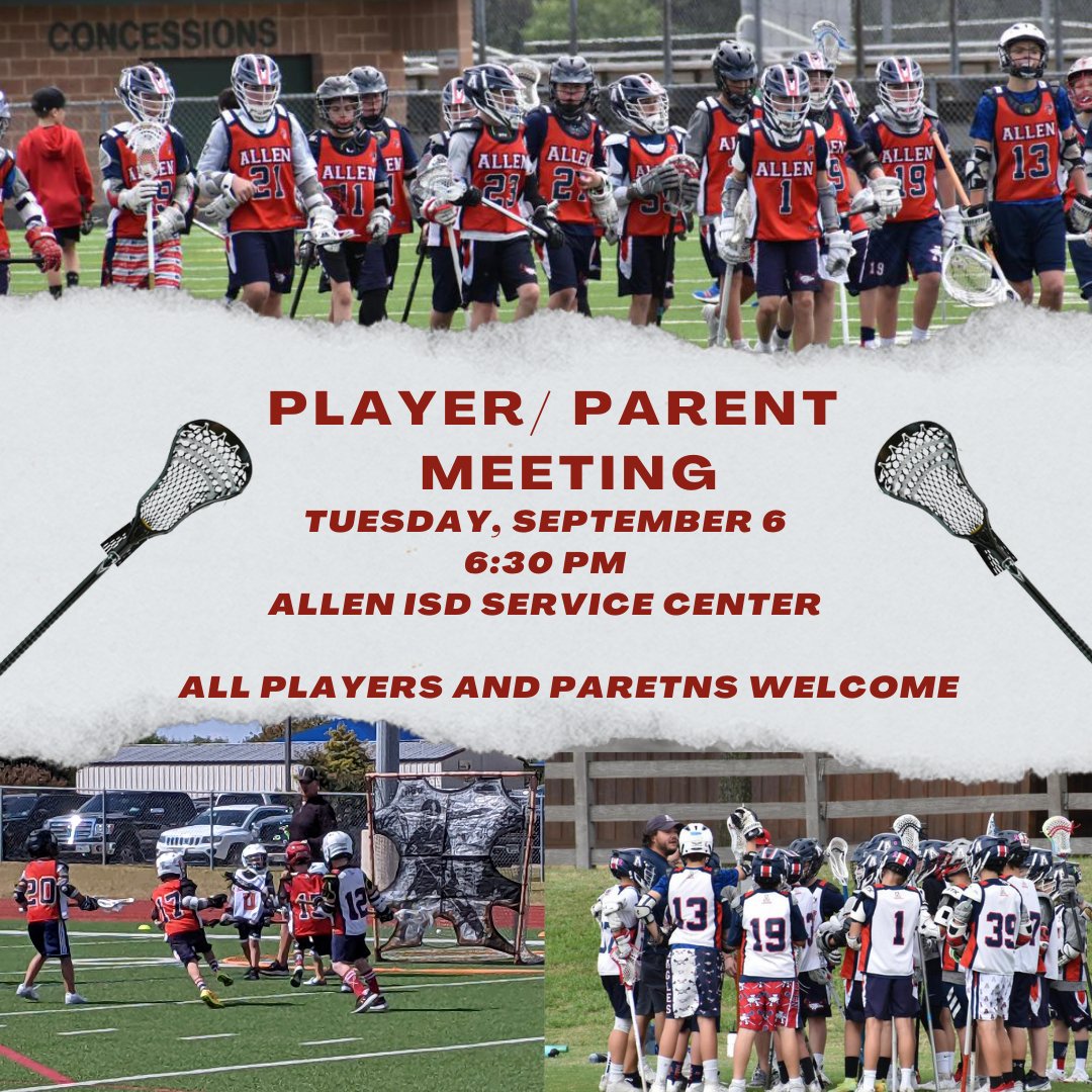 It’s our yearly lacrosse meeting. You know, where we tell you all the great stuff that happened this year at Allen Lacrosse Club. #allenlax  Face Off is a gathering of club members across all divisions for one night learning what has been happening.