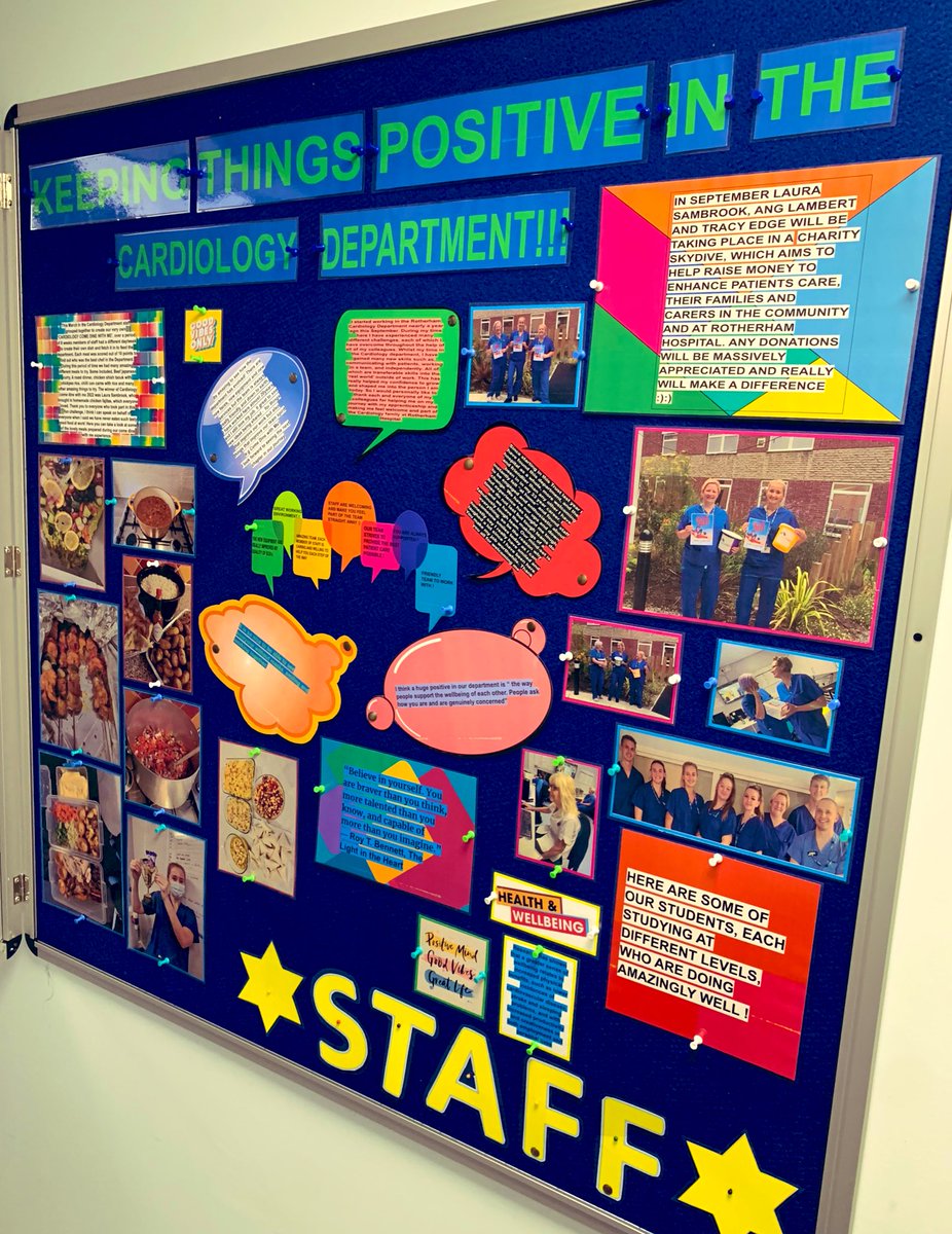 Well done to our apprentice Emmie for designing our new Positivity Board! ⭐️ #wellness #CardiacPhysiology #teamworkmakesthedreamwork 💖