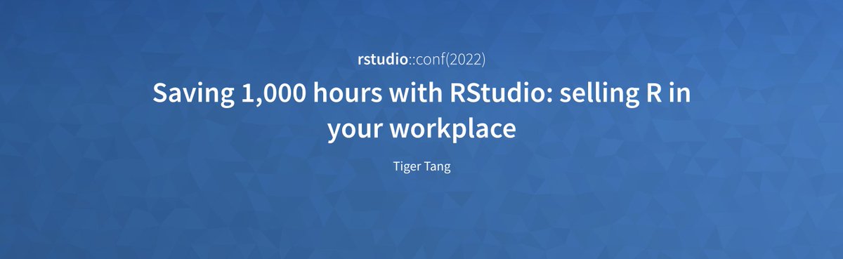 _RachaelDempsey's tweet photo. Lots of ♥️ on Twitter for @tigerloveslobs1's #rstudioconf2022 talk - which was awesome! 

Join me in chatting with Tiger tomorrow at the Data Science Hangout! 📅 https://t.co/jEuKkgIHx0

Tiger is a Data Science Manager at CARFAX building a team specializing in NLP &amp; forecasting https://t.co/3dE9OD0eBp