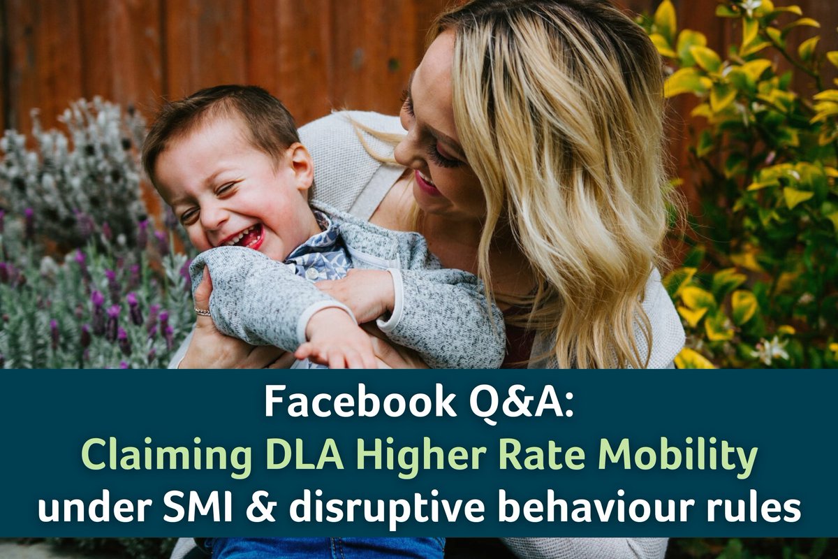 Some disabled children can qualify for DLA Higher Rate Mobility even if they don't physically struggle to walk. But eligibility rules are complex, so our team will host a special Q&amp;A for parent carers on 8 September (10–11:30am) in our Facebook group 👉 bit.ly/Contact-FB