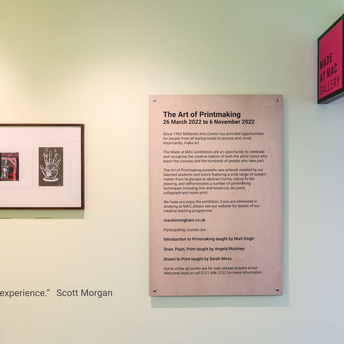 mac_birmingham's tweet photo. Our Made at MAC Gallery showcases artwork created by our talented students and Artist Tutors. The works on display cover a wide range of artistic subject matter and themes, and are often available to purchase. 

#PostcodeLotteryPeople #CharityOfTheWeek https://t.co/0koe7kZCRu