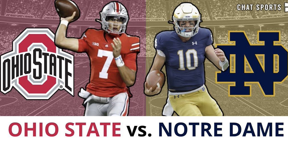 beer4buckeyes's tweet photo. Drop your score prediction for #2 Ohio State VS #5 Notre Dame https://t.co/elTRQ0mGam
