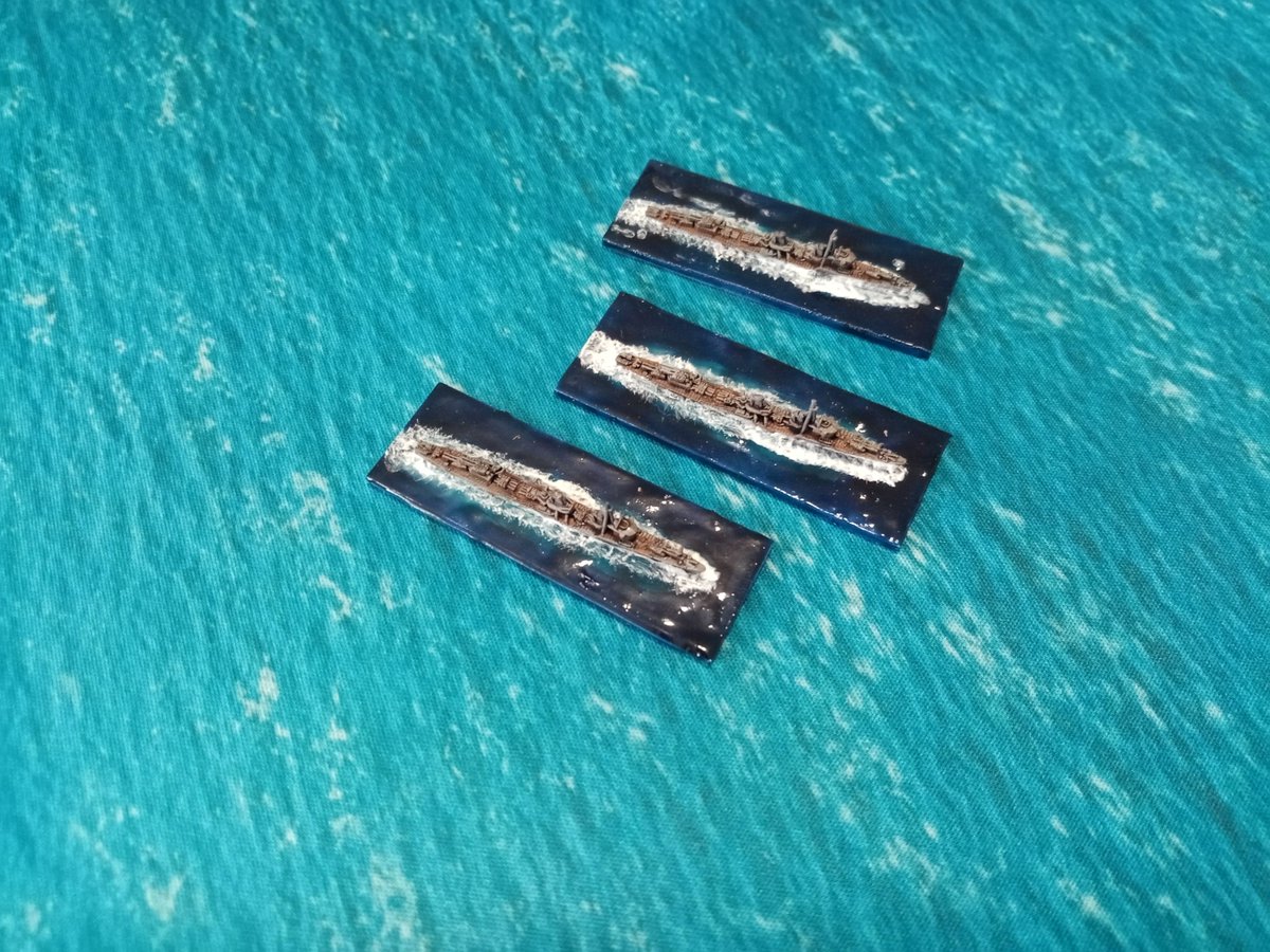 PotanCZ's tweet photo. Group of #fubukiclassdestroyer . π―π΅ 1/2400 scale by GHQ. β Last ships of my IJN fleet! π₯³ Group shot soon. - #historicalwargame #paintingminiatures #paintingminiature #warlordgamesboltaction #warlordgames#victoryatseagame #qhq #microarmor #12400scale #navalwargaming https://t.co/o5VI7YHIpj