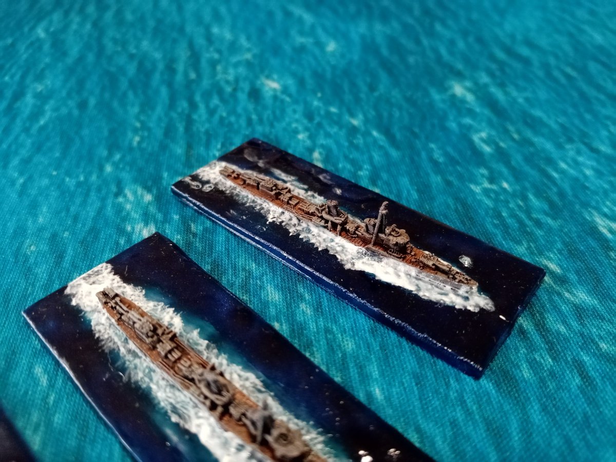 PotanCZ's tweet photo. Group of #fubukiclassdestroyer . π―π΅ 1/2400 scale by GHQ. β Last ships of my IJN fleet! π₯³ Group shot soon. - #historicalwargame #paintingminiatures #paintingminiature #warlordgamesboltaction #warlordgames#victoryatseagame #qhq #microarmor #12400scale #navalwargaming https://t.co/o5VI7YHIpj