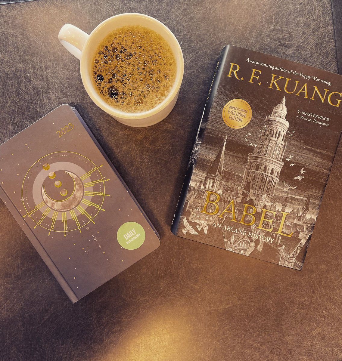 Back to school season means stocking up on historical fantasy epics such as “Babel” by R. F. Kuang, of course! #babel #newrelease