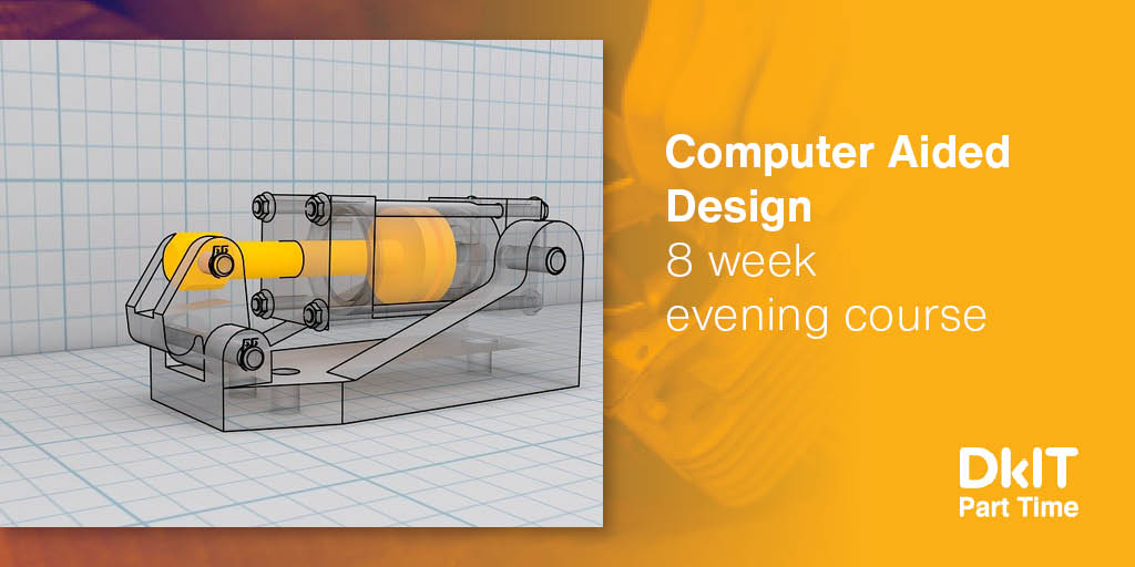 Our 8-week CAD course is running on Tuesday evenings from 6.30PM, starting on the 4th October. You don’t need any previous experience with CAD &amp; you will learn the basics to help you progress in your career or into further CAD studies.
tinyurl.com/y64gz7gd
#DkITPartTime #CAD