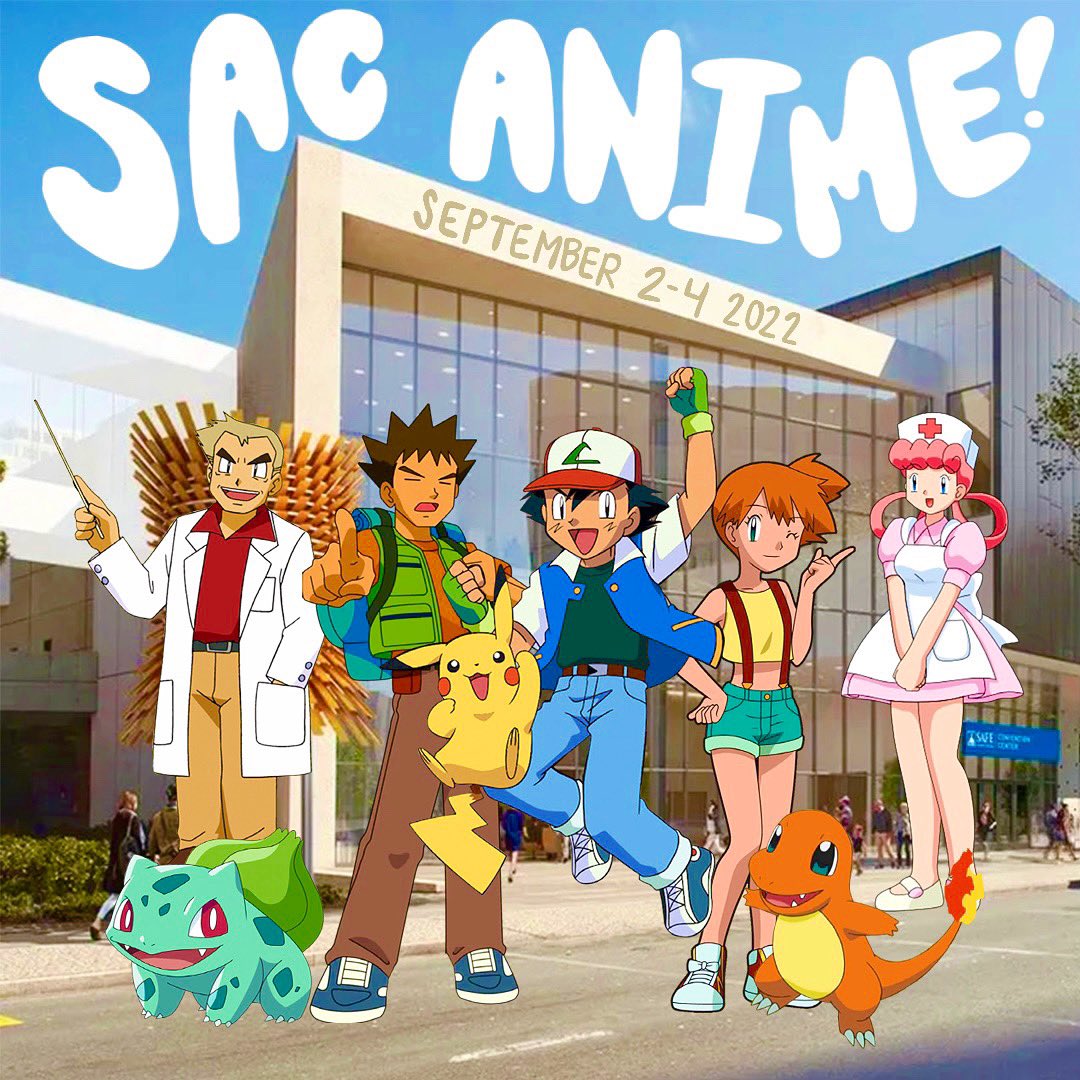 End of summer <a href="/Pokemon/">Pokémon @ Lumiose City 🥐</a> reunion SPECTACULAR at <a href="/SacAnime/">SacAnime</a> this weekend!! 
This is the first time we’ve all been together since…Season 3?? 
Gotta catch us all! 
#Pokemon #Pokemon25 #SacAnime #OriginalAsh <a href="/eric_stuart/">Eric Stuart</a> <a href="/RachaelLillis/">Rachael Lillis</a> @TaraSandsLA <a href="/MeganHolliVO/">Megan Hollingshead</a> <a href="/stuzagnit/">Stuart Zagnit</a> @MikeHaigney