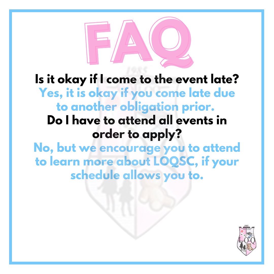 LOQSC's tweet image. Here are frequently asked questions for anyone interested in LOQSC and our future events! 💘💘

#hu26 #loqsc