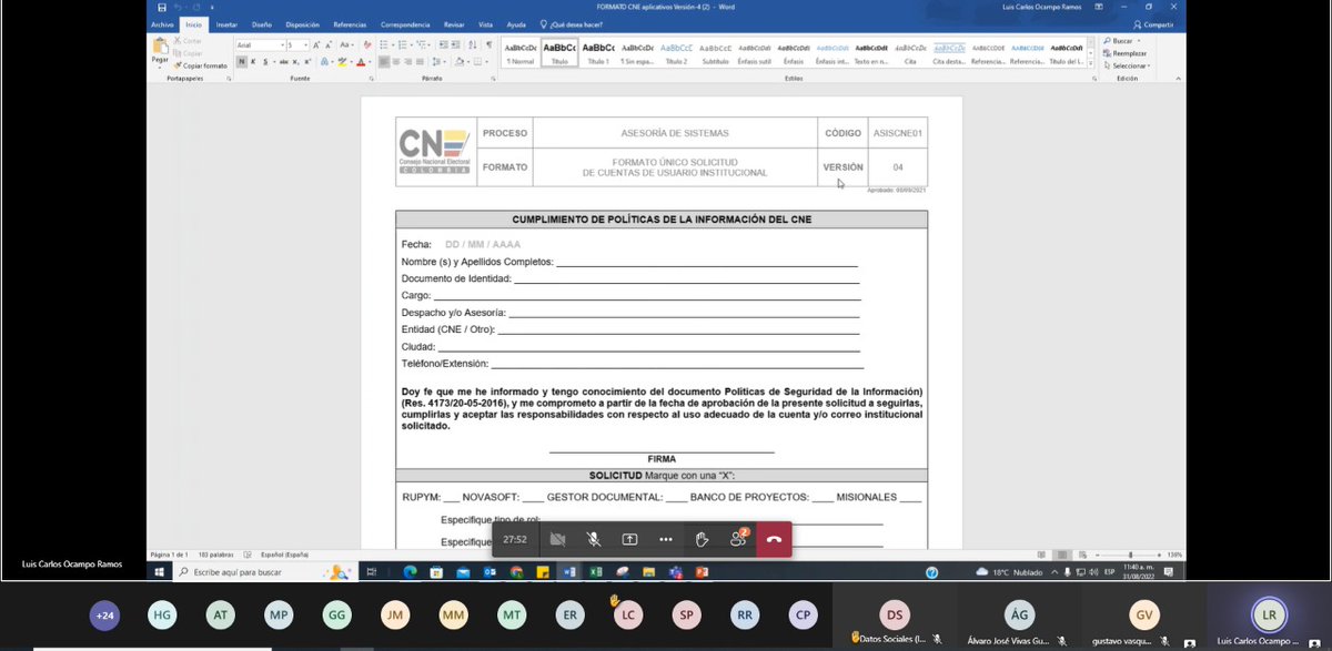 CNE_COLOMBIA's tweet photo. Con este reporte en línea la sala plena del Consejo Nacional Electoral podrá tramitar las solicitudes de registro de las firmas encuestadoras. https://t.co/43fMrOlzSq