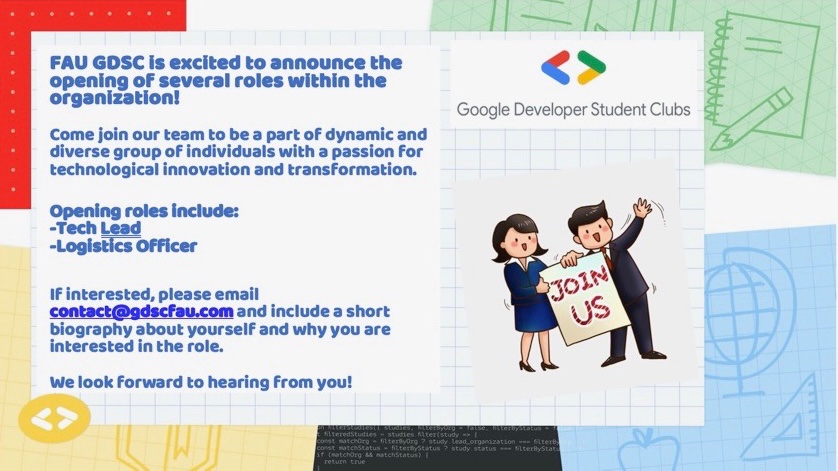 Google Developer Student Club - FAU tweet media