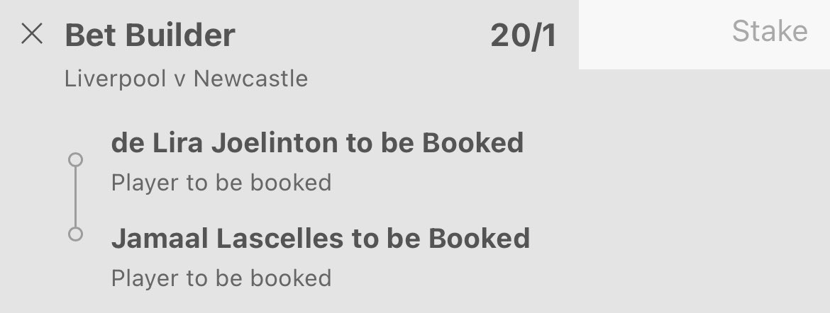 bettingvillage's tweet photo. Just doubles for Liv v Newc 🟨🟥

18+ gambleresponsibly https://t.co/Y1PBadZGF7