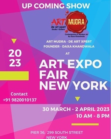 daxa_art's tweet photo. Happy to Announce 📣
Art Mudra - de art xpert ( Daxa Khandwala - Artist, Art Curator & Founder of Art Mudra - de art xpert) again at #Art Expo Fair #NewYork #30 March - 2 April 2023.
follow by #data_khandwala
#savethetdate #daxakhandwala #artmudra #artexponewyork #artfair… https://t.co/lt93sVQbxk