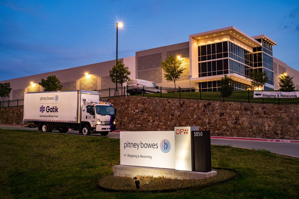 Gatik_AI's tweet image. "We’re excited to help @PitneyBowes accelerate the transformation of their supply chain by establishing a safe, secure and hyper-responsive autonomous delivery service in the greater-Dallas area.” - @gautam_narang

Follow the thread to read more about our newest partnership: