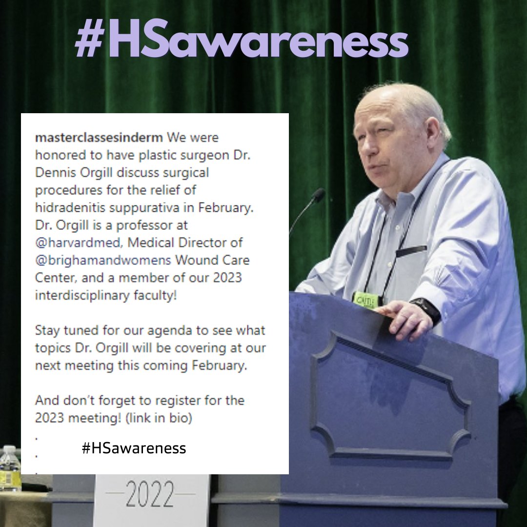 TGHSAC's tweet photo. Shout out to @masterclassesinderm for featuring a session on HS surgery. It's great to see HS being spoken about more and more.

#HidradenitisSuppurativa #HS #skin
#DermTwitter #MedTwitter #HS #HSsurgery #HSawareness https://t.co/m2xOWiDu9o