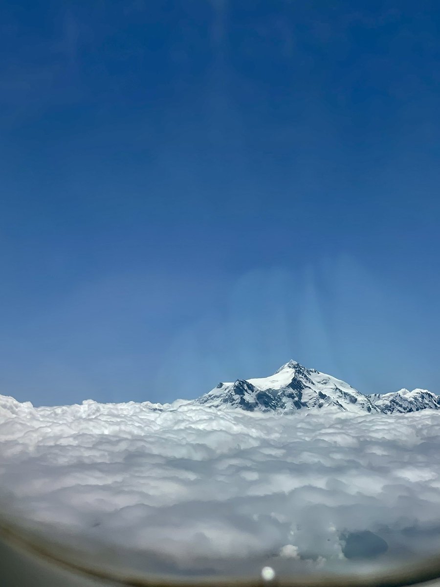 petrpribyla's tweet photo. Nanga Parbat sticking its head above the clouds #Skardu #GilgitBaltistan #Pakistan https://t.co/76cYkukM0Z