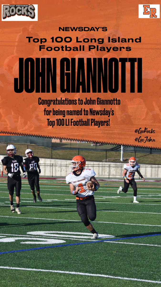 GoEastRockaway's tweet photo. Congratulations to John Giannotti for being named to Newsday's Top 100 LI Football Players!  Keep Rocking John!!!  #gorocks #gojohn @eastrockawaysd @errocksfootball @newsdayhssports https://t.co/hdCvOyDCGn