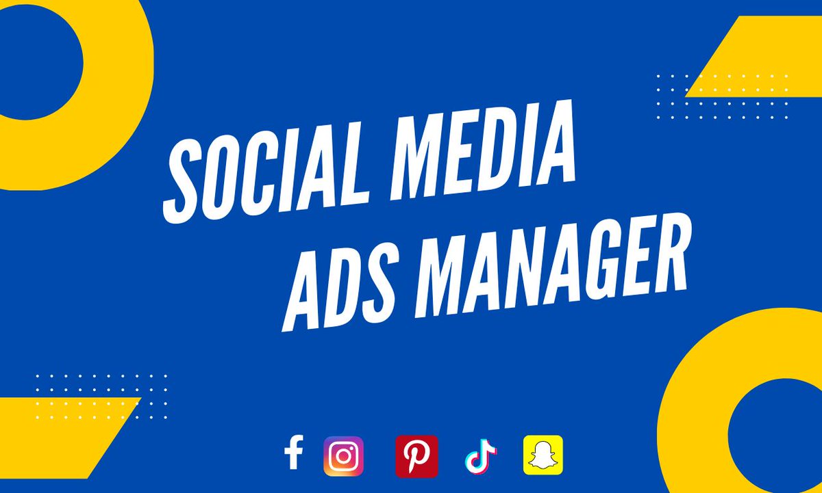 I will be your social media ads manager
Further more:- bit.ly/3Kzklbi

WhatsApp:- 0601151760365
My services
✅Facebook
✅Instagram
✅Tiktok
✅Snapchat
✅Twitter
Website platform
▶️Wordpress
▶️Shopify
▶️Wix
▶️Woocommerce
#facebookads #socialmediamarketing #Tiktokads