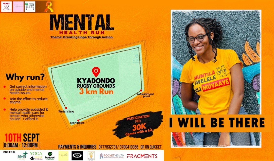 AnnaforAnna's tweet photo. We often want to be ourselves but we fear what society will say. The mental health run at kyadondo has created a safe place for you without judgement. Come take part.#SuicidePreventionMonth #MentalHealthMatters @auma_rita @GoldenBootsUg #hearttoheartspaces #mindbloom #Arttherapy. https://t.co/U9XAbMlEYk