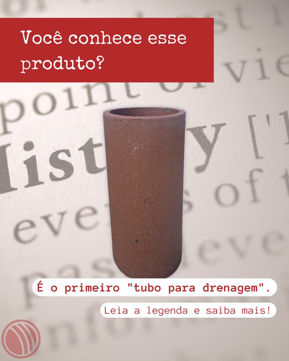 techduto's tweet image. Esse produto da foto é um tubo de cerâmica, utilizado nos EUA por mais de 100 anos até a atualização para os tubos em PEAD. Conhecer o passado ajuda a preparar o caminho do futuro. #techdutosolucoes #controledeumidade #drenagem