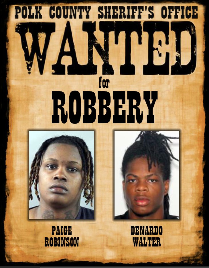 Polk County Sheriff 🚔 Grady Judd on Twitter "Know where these two may