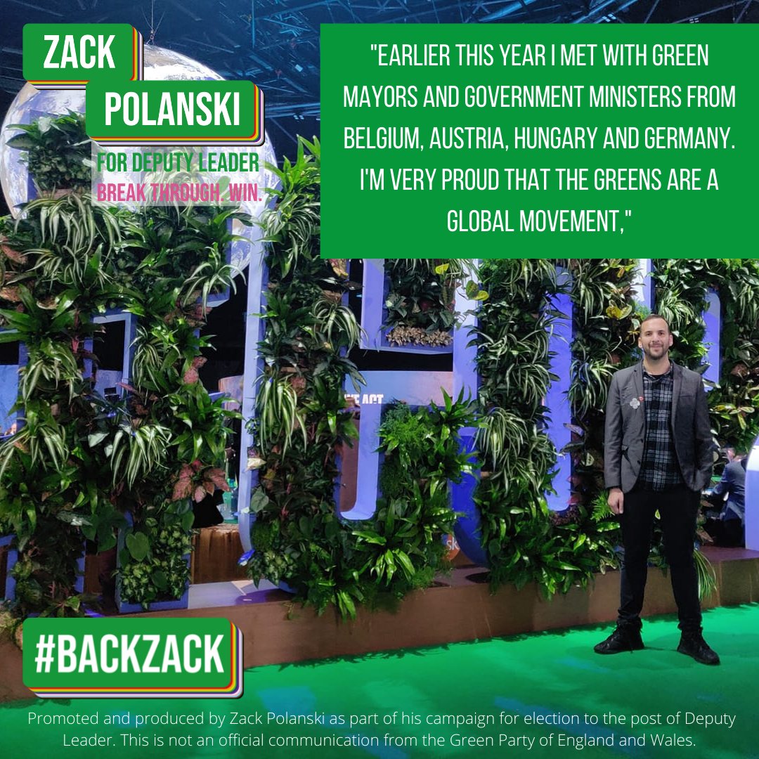 Zack Polanski For Green Party Leader #BackZack tweet media