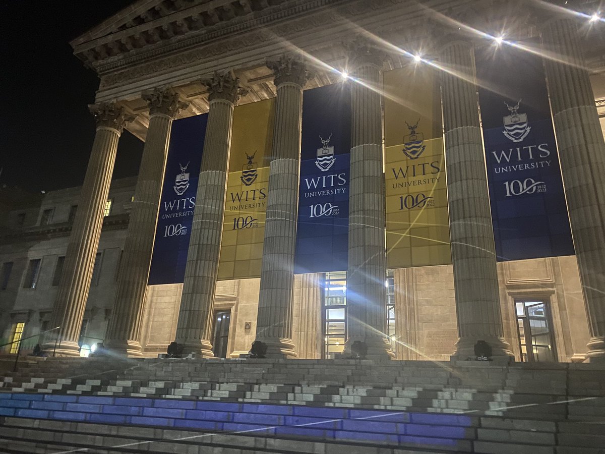 Elidbome's tweet photo. What happens when the Vuvu keeps you late ! A sneak peek at the #Wits100 light show. @WitsVuvuzela @WitsUniversity https://t.co/k41Bnldafu