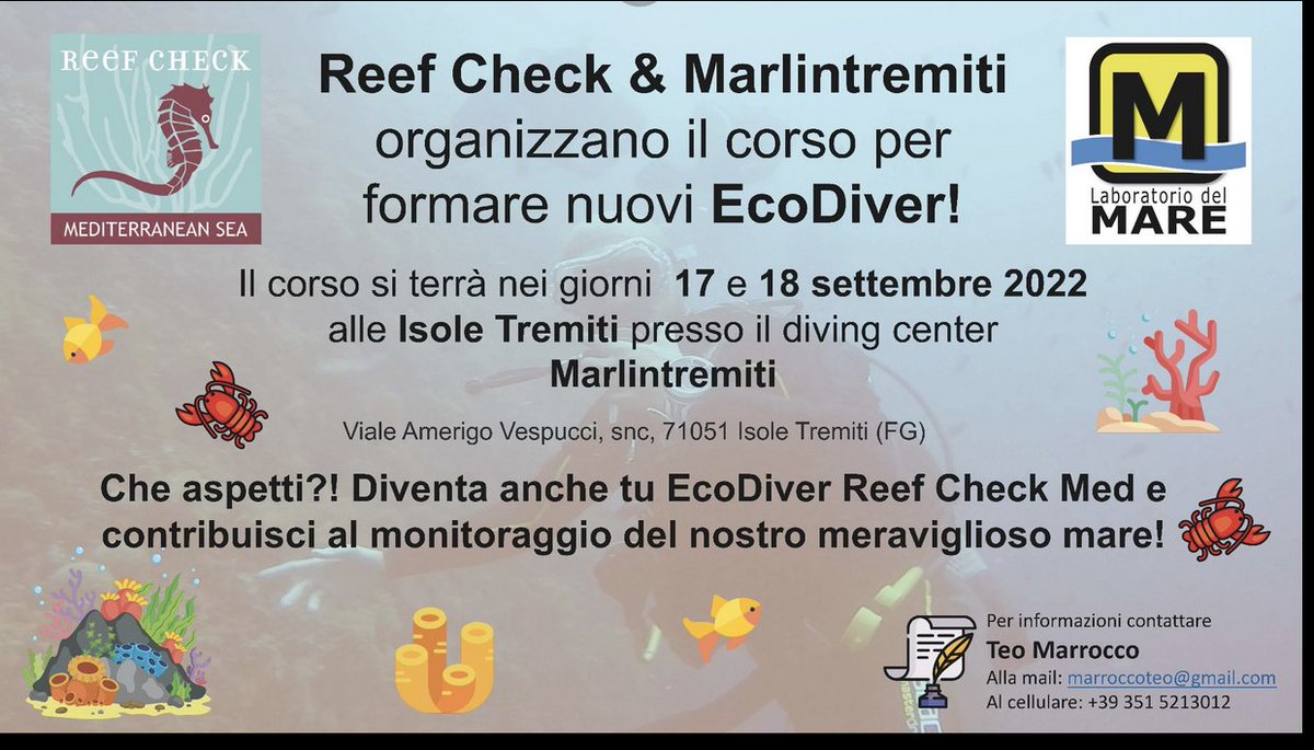 Reef Check Italia tweet media