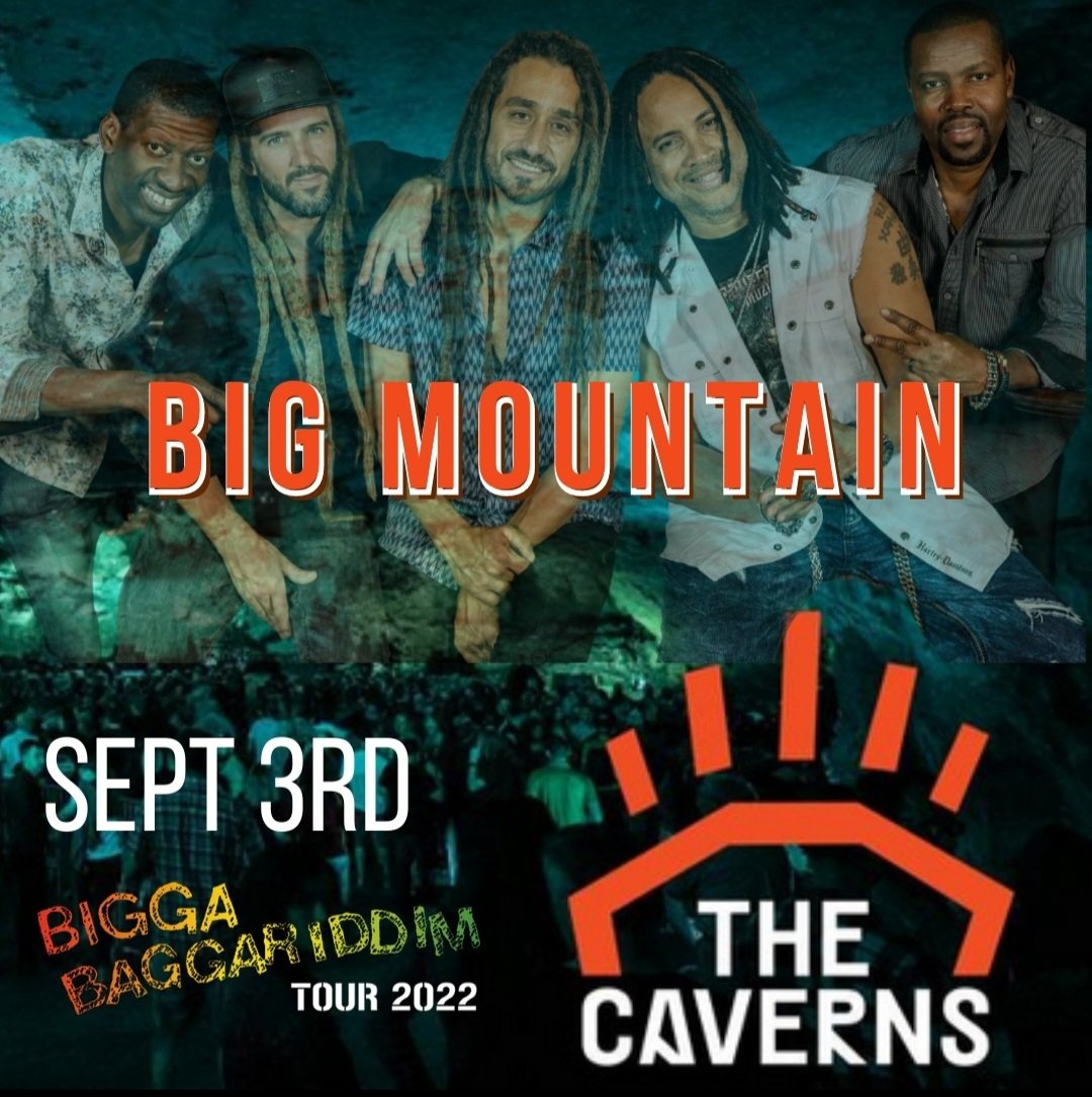 bigmountainband's tweet photo. Big Mountain performs underground! The Caverns at 555 Charlie Roberts, Pelham TN
#bigmountainband
#BigMountain #UB40 #BiggaBaggariddim
#MaxiPriest #TheOriginalWailers #UniversalAttractionsAgency #Reggae #TNReggae #GrundyCounty #TheCaverns #PelhamReggae
https://t.co/zOMKaa3cz4 https://t.co/FMrxiyfw4Q